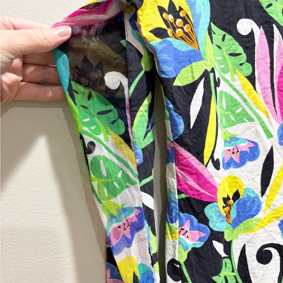 IBKUHL • Women’s Floral Colorful Vibrant Long Sleeve Activewears Top Size Medium - Picture 4 of 6